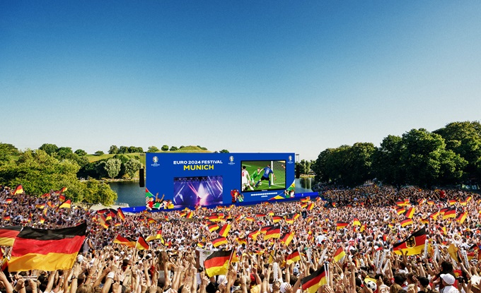 Fan-zone ở Munich sẵn sàng chào đón hàng chục ngàn CĐV 