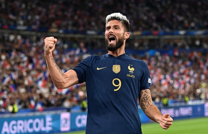Giroud hiện là tay săn bàn giàu thành tích nhất của ĐT Pháp với 57 bàn thắng