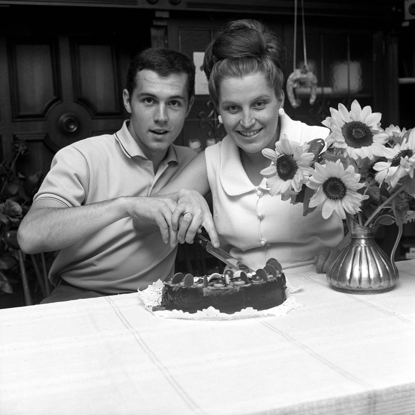 Beckenbauer và người vợ chính thức đầu tiên Brigitte