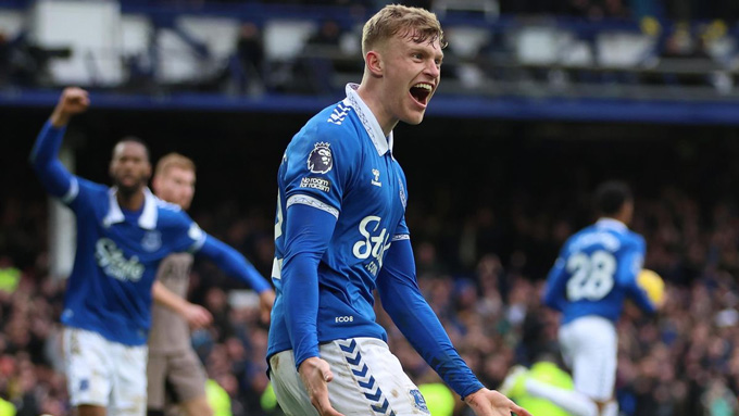 Branthwaite đã có mùa giải 2023/24 đột phá trong màu áo Everton