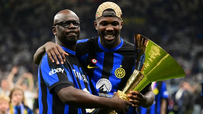 Mùa ra mắt tuyệt vời ở Inter giúp Marcus Thuram (phải) đến EURO 2024 với sự tự tin cao độ.