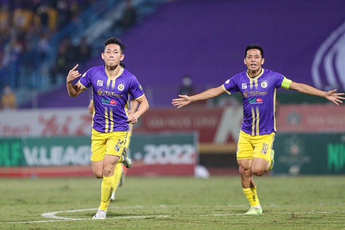 CLB Hà Nội quyết thắng trong trận derby với CAHN? Ảnh: Minh Tuấn 