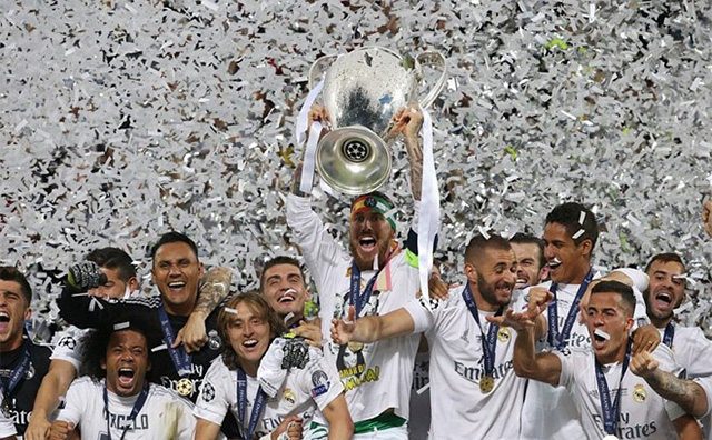Real Madrid vô địch Champions League 2015/16.