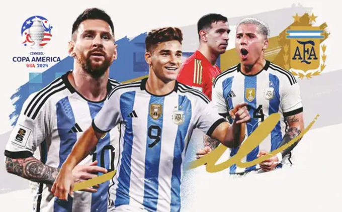 Argentina của Messi là ứng viên số 1 vô địch Copa America 2024