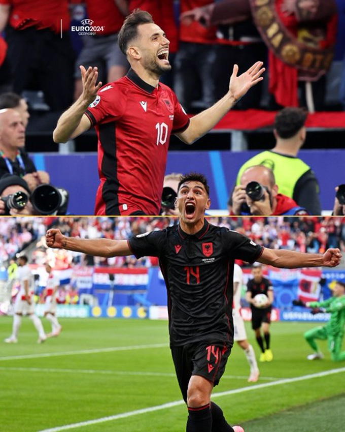 Albania ghi bàn dẫn trước khi đối đầu cả Italia và Croatia ngay trong cú dứt điểm đầu tiên