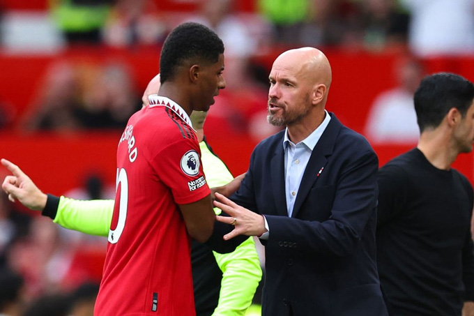 Rashford cố gắng đoàn kết với Ten Hag