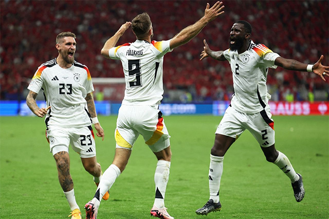 Đức giữ được ngôi đầu bảng A nhờ trận hòa Thụy Sỹ