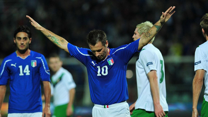 Italia nhọc nhằn đánh bại CH Ireland ở lượt cuối vòng bảng EURO 2012
