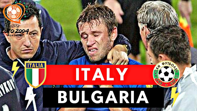 Italia bị loại đau đớn tại vòng bảng EURO 2004 dù thắng Bulgaria ở lượt trận cuối
