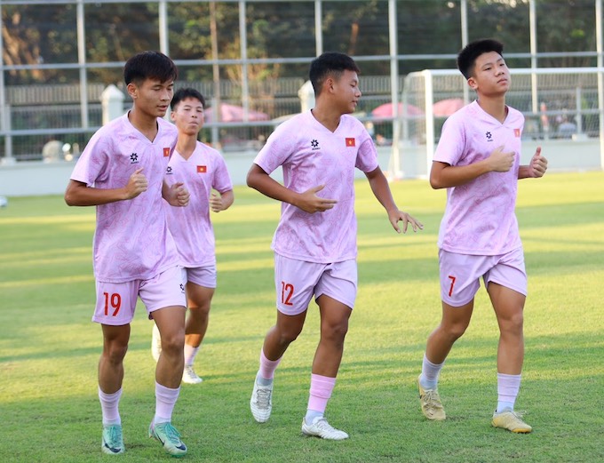 U16 Việt Nam hướng đến kết quả tích cực trước U16 Myanmar 