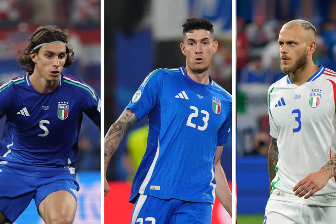 Bộ ba Calafiori, Bastoni và Dimarco sẽ vắng mặt ở trận Italia gặp Thụy Sỹ
