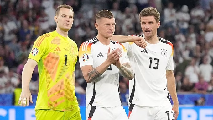 Bộ ba Neuer, Kroos và Muller đang chơi giải đấu cuối cùng với ĐT Đức