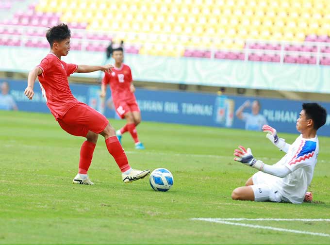 U16 Việt Nam nhận thất bại đáng tiếc trước U16 Thái Lan ở bán kết U16 Đông Nam Á - Ảnh: Phan Hồng 