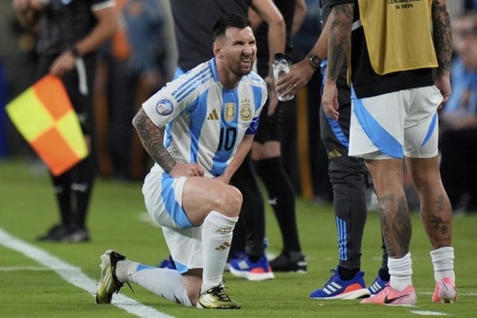 Messi bị đau từ trận gặp Chile ở lượt đấu thứ hai vòng bảng tại Copa America 2024.