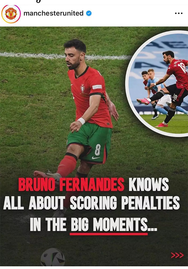 Dòng cổ vũ Bruno Fernandes của MU trên MXH trở nên vô duyên trong bối cảnh Ronaldo đá trượt penalty
