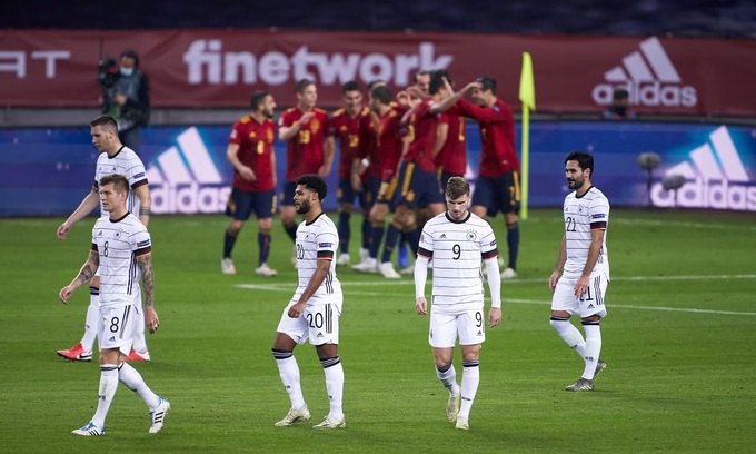Trận thua Tây Ban Nha 0-6 ở Seville năm 2020 là vết nhơ trong lịch sử ĐT Đức.