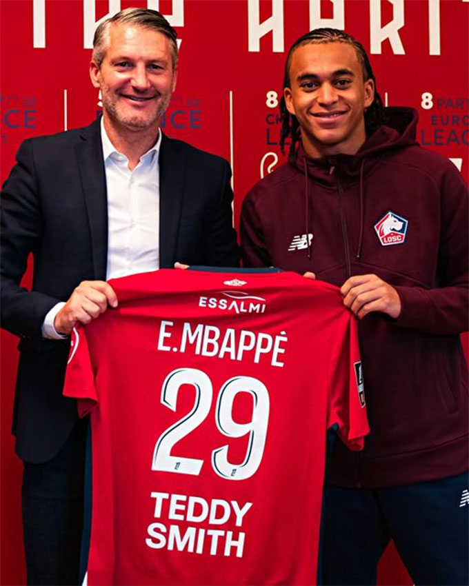 Ethan Mbappe đã chính thức gia nhập Lille