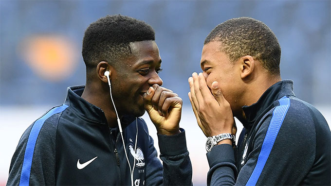 Dembele và Mbappe sẽ cùng xuất phát trước Tây Ban Nha?