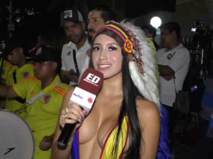 Wendy Sanchez, fan nữ bốc lửa của ĐT Colombia