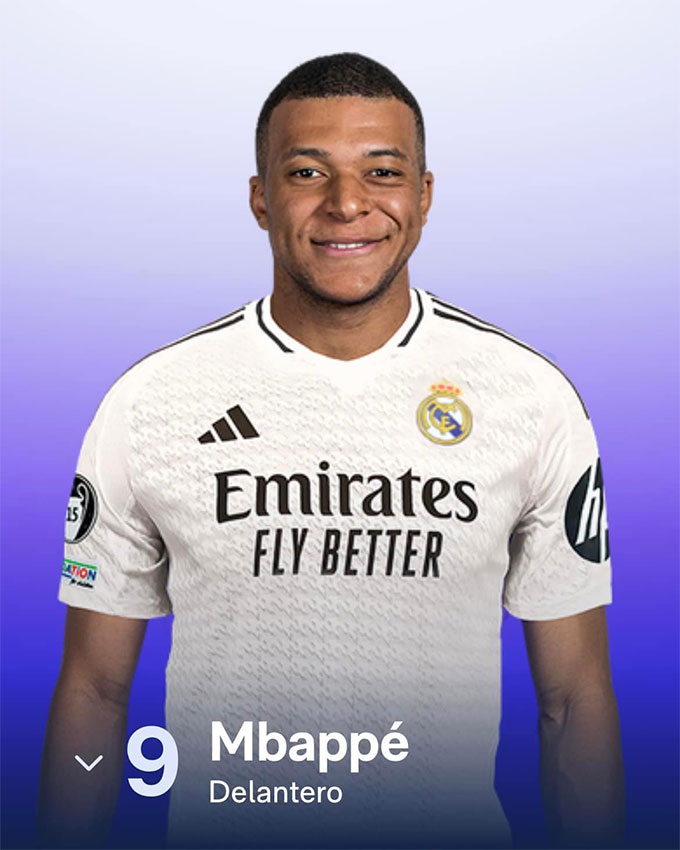 Real Madrid homepage has updated Mbappe's shirt number for next season