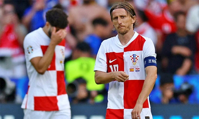 Modric già nua trên sân 