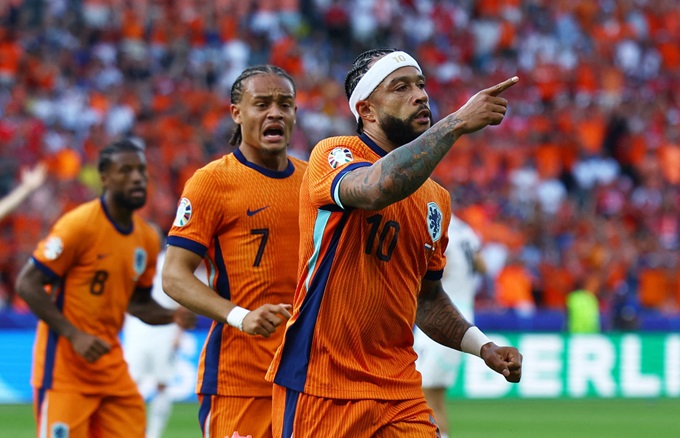 Depay có 1 bàn thắng sau 6 trận tại EURO 2024