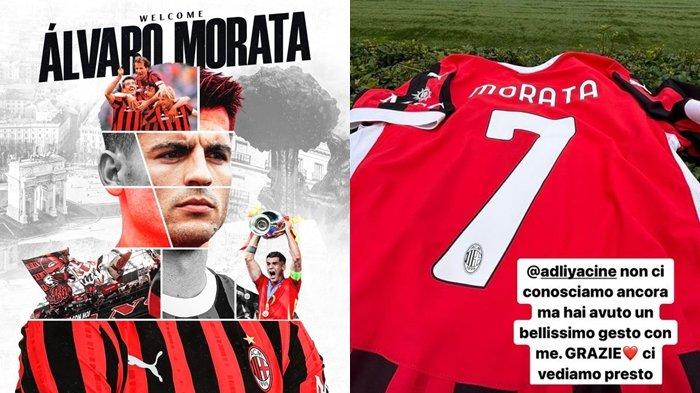 Morata cảm ơn Adli đã nhường áo số 7