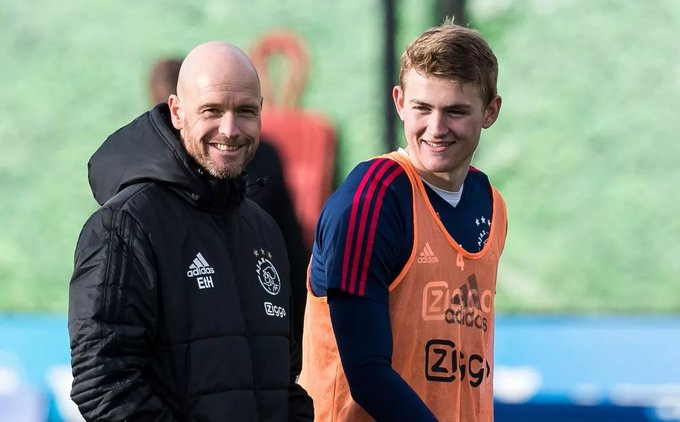 HLV Ten Hag và De Ligt thời cả hai còn phục vụ Ajax