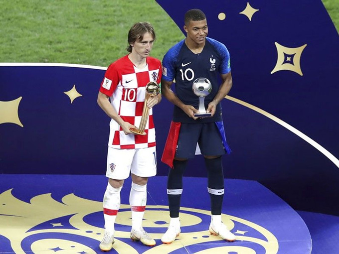 Modric và Mbappe từng chạm trán ở chung kết World Cup 2018