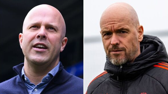 Slot và Ten Hag từng nhiều lần chạm trán ở Eredivisie