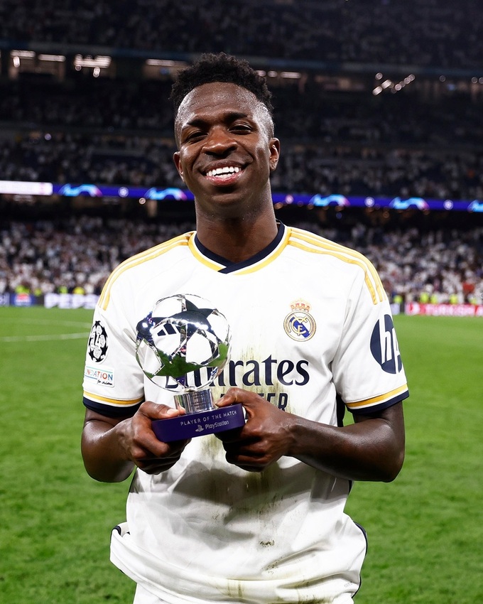 Ứng viên giành Quả bóng vàng 2024 - Vinicius Jr cũng được định giá 180 triệu euro