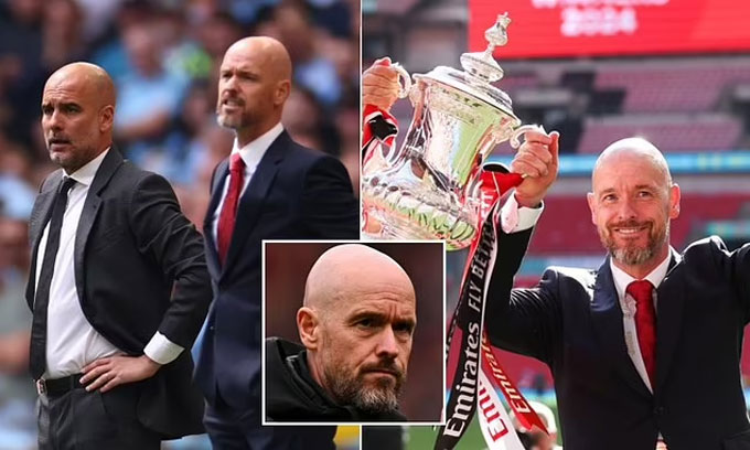 Ten Hag tin rằng mình chỉ kém mỗi Pep Guardiola