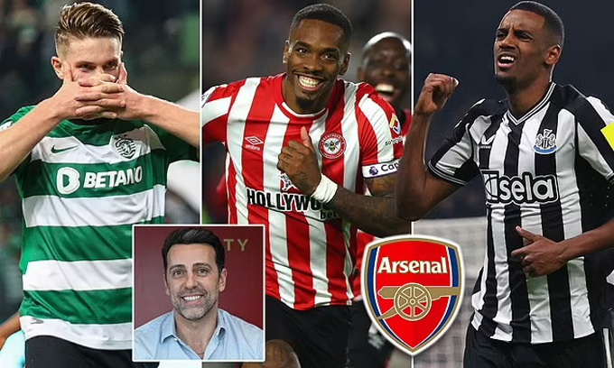 Arsenal quan tâm đến cả Viktor Gyokeres (Sporting Lisbon), Alexander Isak (Newcastle) và Ivan Toney (Brentford) song chưa mua được ai