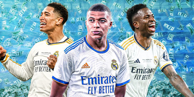 Mbappe hiện nhận lương cao nhất tại Real, vượt mặt cả Bellingham và Vinicius