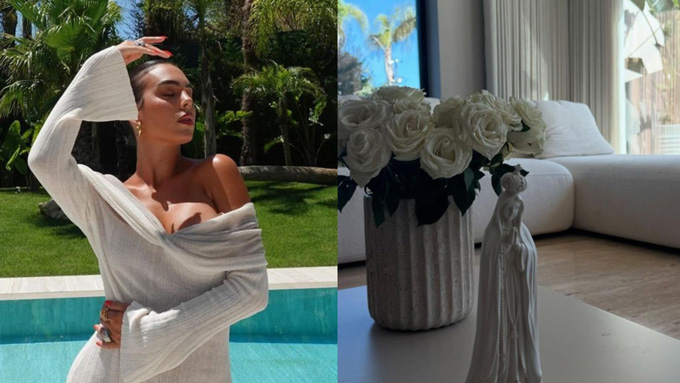  Georgina Rodriguez tạo dáng ở biệt thự xa hoa