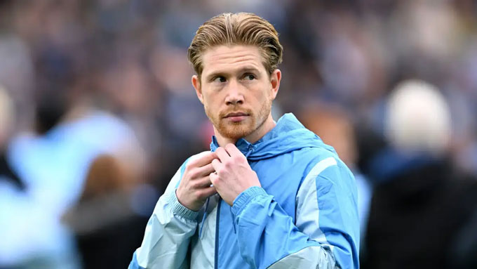 De Bruyne sẽ đáo hạn hợp đồng với Man City vào cuối mùa 2024/25