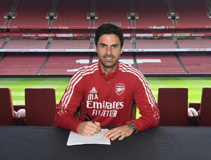 Arteta đang được trọng vọng ở Arsenal