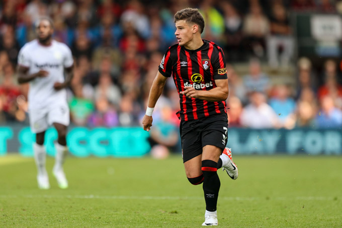 Kerkez đã chơi rất hay trong màu áo Bournemouth