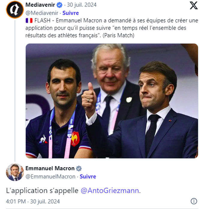 Tổng thống Macron khen ngợi Griezmann