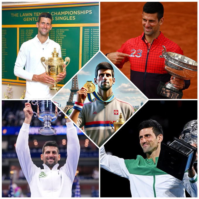 Djokovic thành tay vợt thứ 5 trong lịch sử giành được “Career Golden Slam”