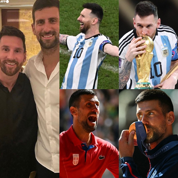 Djokovic đã có được mọi danh hiệu trong quần vợt giống như Messi ở môn bóng đá