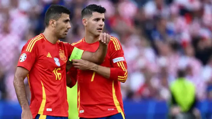 Rodri và Morata sẽ bị cấm thi đấu 1 trận cho ĐT Tây Ban Nha