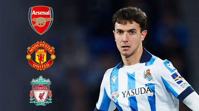 Zubimendi được nhiều CLB lớn quan tâm như Arsenal, MU và Liverpool