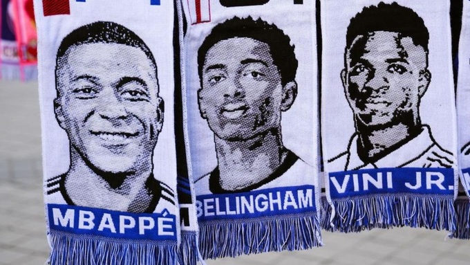 Hàng công Real Madrid vẫn đáng gờm nhất với Mbappe, Bellingham và Vinicius.