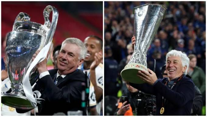 Cả Ancelotti lẫn Gasperini đều là những HLV thành công nhờ giỏi xoay xở