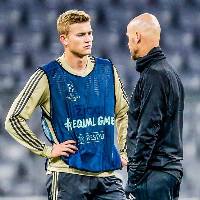 De Ligt là học trò cưng của HLV Ten Hag khi 2 người còn ở Ajax