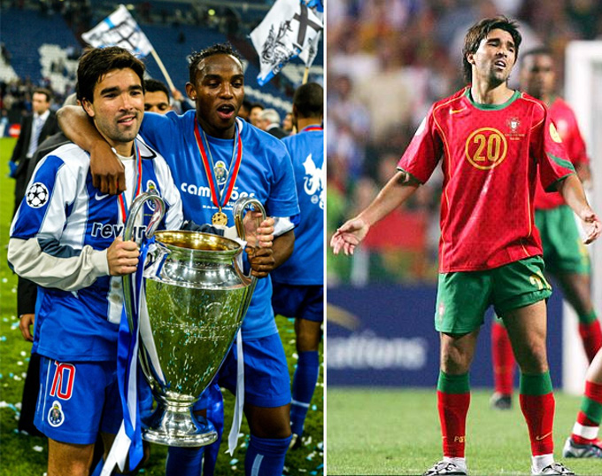 Deco cùng Porto vô địch Champions League 2004 nhưng sau đó lại cùng ĐT Bồ Đào Nha thua ở chung kết EURO 2004