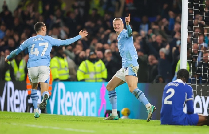 Tiền đạo Erling Haaland của Man City thực sự rất đáng sợ