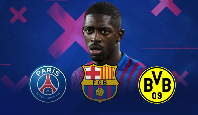 Dembele có 3 lần chuyển nhượng với tổng phí 220 triệu euro