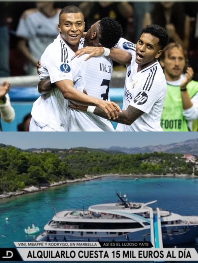 Rodrygo, Mbappe và Vinicius đang đi nghỉ cùng nhau?